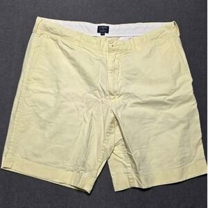 J.Crew Gramercy Mens 35W Chino Shorts Yellow Cotton Casual Summer